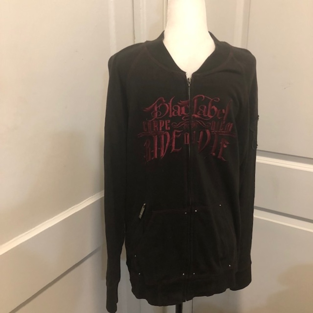 Black Label Carpe Diem sweatshirt size Med